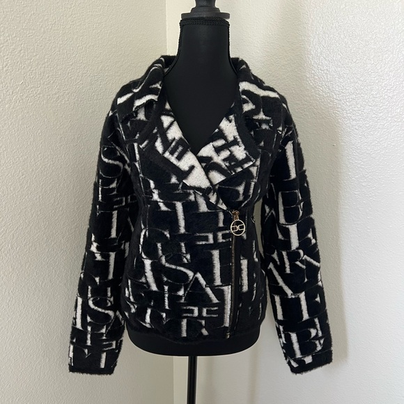 elisabetta franchi Jackets & Blazers - Knitted knot Elisabetta Franchi black and white